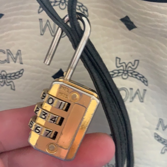 MCM Visetos Coated Canvas Drawstring ShoulderBag - Picture 12 of 16